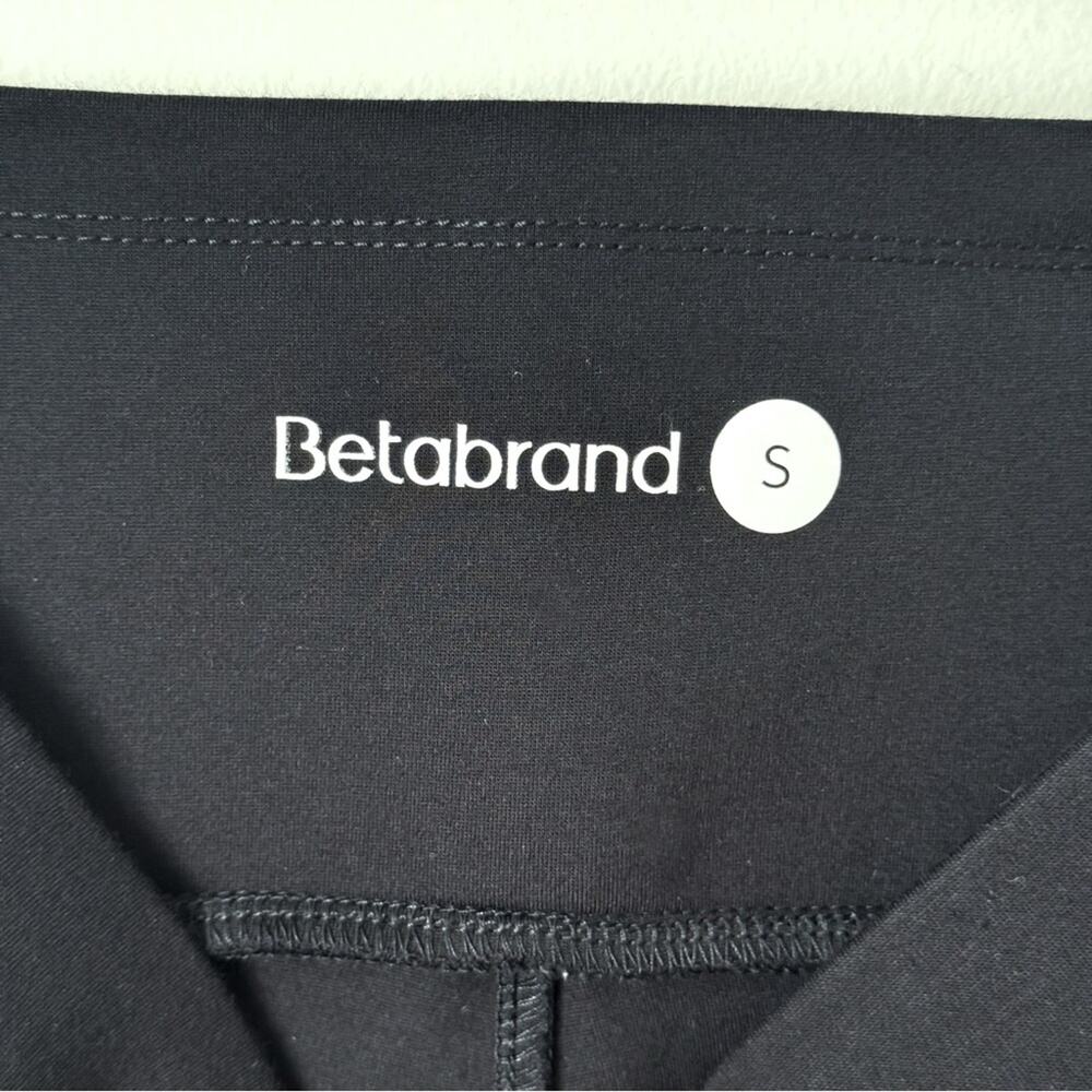 Betabrand SMALL Power Down Skinny Pants Black High Rise Pull-On - Picture 4 of 6
